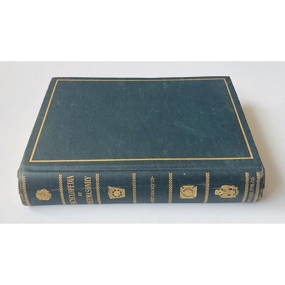 Antique 1917 Encyclopedia of Freemasonry HC Book Illustrated Mackey Men’s Lodges - Picture 4 of 16